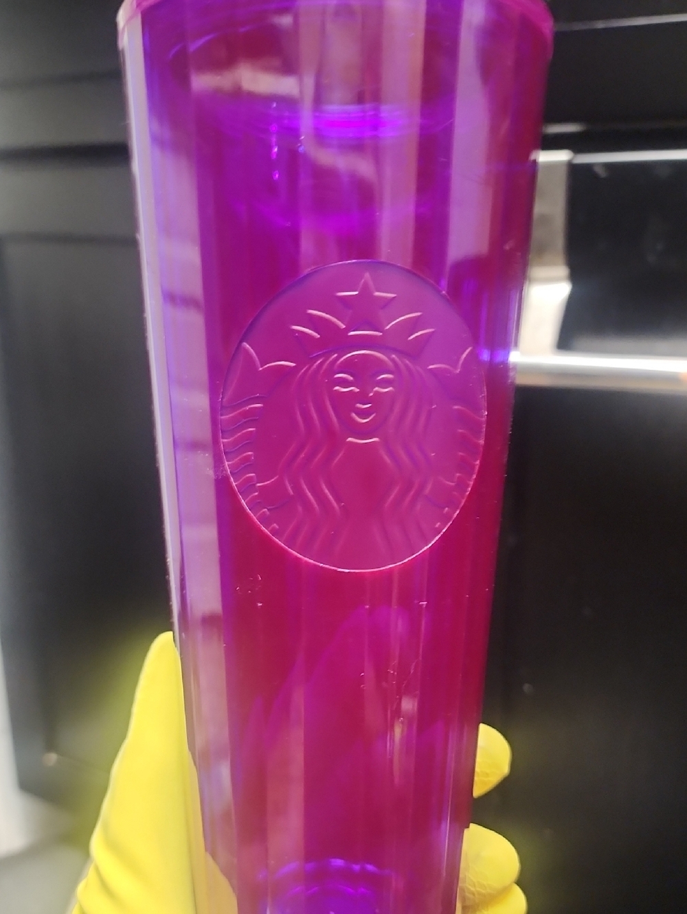 Starbucks Tall Translucent Magenta/Purple Tumbler